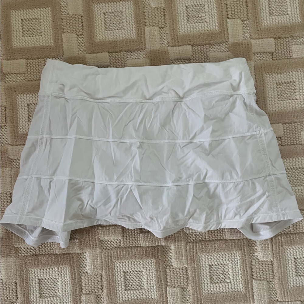 lululemon athletica pace rival white  Skirt, size 10